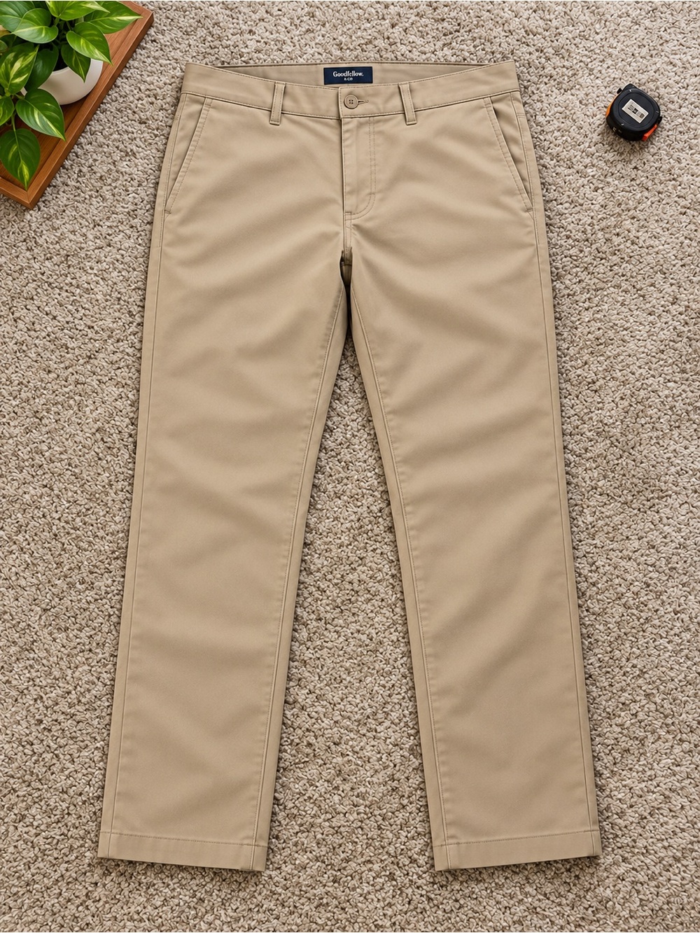 Goodfellow & Co Tan Straight‑Fit Chino Pants